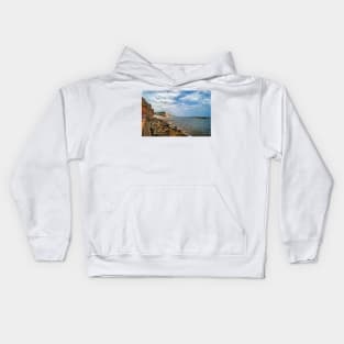 Coastline at Sidmouth Kids Hoodie